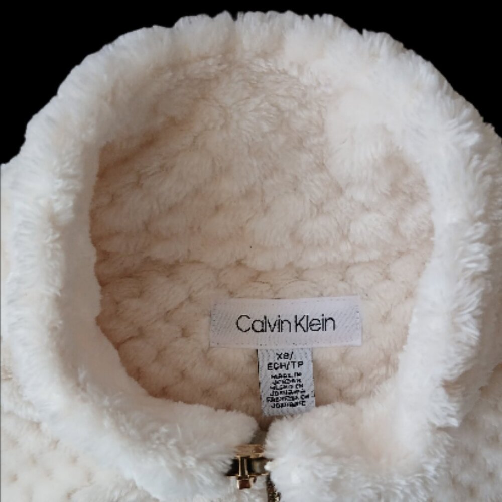 Calvin Klein Diamond Quilted Sherpa Women's Coat